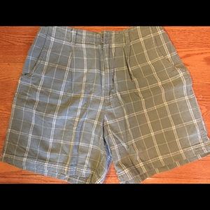 linen cotton blend shorts